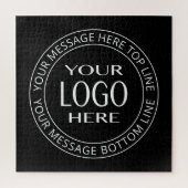 Eigenes Logo und anpassbarer Rundtext Puzzle (Vertikal)