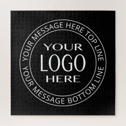 Eigenes Logo und anpassbarer Rundtext Puzzle (Vertikal)