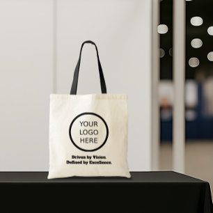 Eigenes Logo und Slogan-Branding für Unternehmen Tragetasche