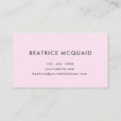 Eigenes Logo von Peony Bloom Wassercolor Floral Visitenkarte (Rückseite)