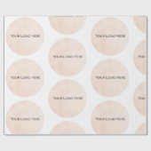 Eigenes Logo-WerbeBranding für Unternehmen Geschenkpapier (Flach)