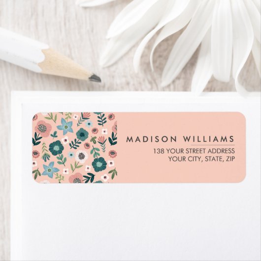 Eigenes Minimal-Label für moderne Blume (Insitu)