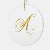Eigenes Monogramm A-Imitat Goldfolie Monogramme Keramikornament (Links)