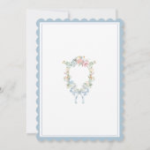 Eigenes Monogramm Hochzeit Einladung (Rückseite)