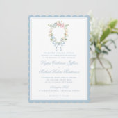Eigenes Monogramm Hochzeit Einladung (Stehend Vorderseite)