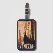 Eigenes Monogramm Venezia (Venedig) Gepäckanhänger (Vorderseite Vertikal)