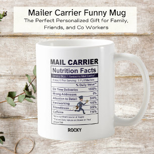 Eigenes Nährwertlabel für Fun Mail Carrier Kaffeetasse