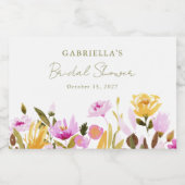 Eigenes Olive Rosa Brautparty Schaumweinetikett (Einzelnes Label)