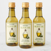 Eigenes Olivenöl Weinetikett (Flaschen)