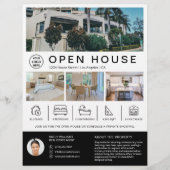 Eigenes Open House Real Anwesen Realtor Custom Log Flyer (Vorne)