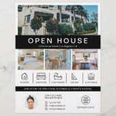 Eigenes Open House Real Anwesen Realtor Custom Log Flyer (Vorne)