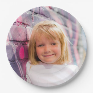 Eigenes Personalisiertes Foto Pappteller