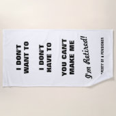 Eigenes Rentengeschenk für den Ruhestand Strandtuch (Vorderseite)