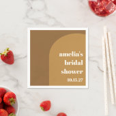 Eigenes Retro-Brautparty für den Warm Fall Brawn A Serviette (Beispiel)