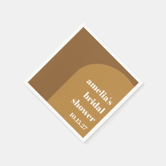 Eigenes Retro-Brautparty für den Warm Fall Brawn A Serviette (Ecke)