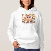 Eigenes Retro Fall Teacher Halloween Hoodie (Vorderseite)