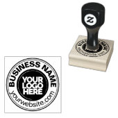Eigenes, rundes Eyecatching-Business-Logo Gummistempel (Stempel)
