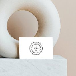 Eigenes rustikales Logo, einfach Visitenkarte