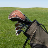 Eigenes Rustikales Monogramm-Holz Golf Headcover (In SItu)