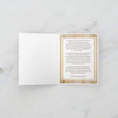 Eigenes rustikales, traditionelles Familienportrai Feiertagskarte (Innenseite)