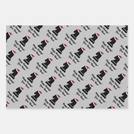 Eigenes Schachstück Weihnachtsblatt Geschenkpapier Set (Vorderseite 2)