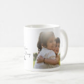Eigenes schwarzes Skript-Foto Kaffeetasse (VorderseiteRechts)