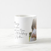 Eigenes schwarzes Skript-Foto Kaffeetasse (Mittel)