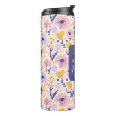Eigenes Skript Thermal Tumbler Floral Design Thermosbecher (Nach links gedreht)