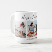 Eigenes Textskript 3 Foto Collage Friendsgiving hi Kaffeetasse (Vorderseite Links)