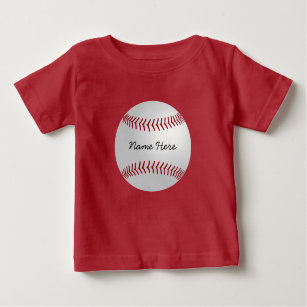 Eigenes Thema Sport-Baseball hinzufügen Baby T-shirt