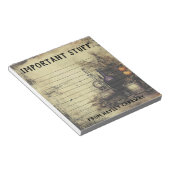 Eigenes Vintages Viktorianisches Gothic-Halloween Notizblock (angewinkelt)