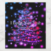 Eigenes Weinflaschen-Etikett Frohes Neues Jahr 201 Weinetikett (Einzelnes Label)