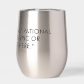 Eigenes Zitat Personalisiert Thermalweine (Rückseite)