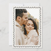 Eigenes Zitat: Whimsy Scribbles Hand Drawn Wedding Save The Date (Rückseite)