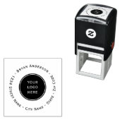 Eigenfarbige Briefmarke für Ihre Logo-Rücksendeadr Permastempel (Beispiel)