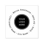 Eigenfarbige Briefmarke für Ihre Logo-Rücksendeadr Permastempel (Design)