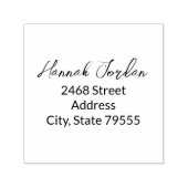 Eigenfarbige Rücksendeadresse Gummi-Briefmarke Permastempel (Design)