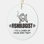Eigenfisch Keramik Ornament (Links)
