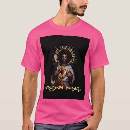 Eigengedankenloser Persönlicher Jesus Grafik T-Shirt (Vorderseite)