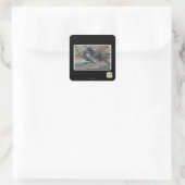 Eigengewicht Quadratischer Aufkleber (Tasche)