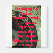 Eigengewichtsverlust Magnet (Vorne)