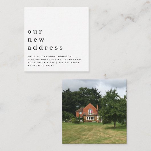 EIGENGRÖSSE | Einfaches Verschieben eines Fotos mi Mitteilungskarte (Vorne/Hinten)