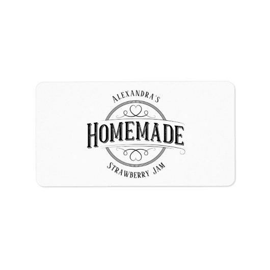 Eigenhändige Vintage Personalisierte Labels Adressaufkleber (Vorne)