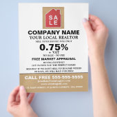 Eigenheimwerbung, Realtor, Werbung für Anwesen-Age Flyer (Hand)