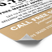 Eigenheimwerbung, Realtor, Werbung für Anwesen-Age Poster (Ecke)