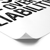 Eigenkapital über Verbindlichkeiten _ Lustiger Buc Poster (Ecke)