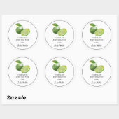 Eigenmarke nur für Limones Label Runder Aufkleber (Blatt)