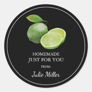 Eigenmarke nur für Limones Label Runder Aufkleber