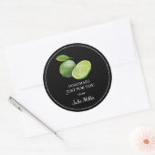 Eigenmarke nur für Limones Label Runder Aufkleber (Umschlag)