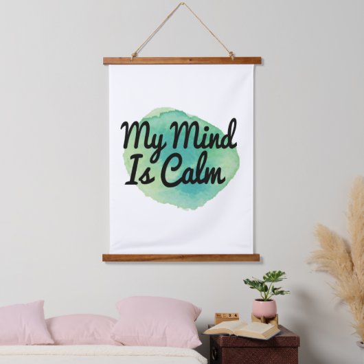 Eigenmotivation zur Liebe der Akzeptanz Wandteppich Mit Holzrahmen (Schlafzimmer)